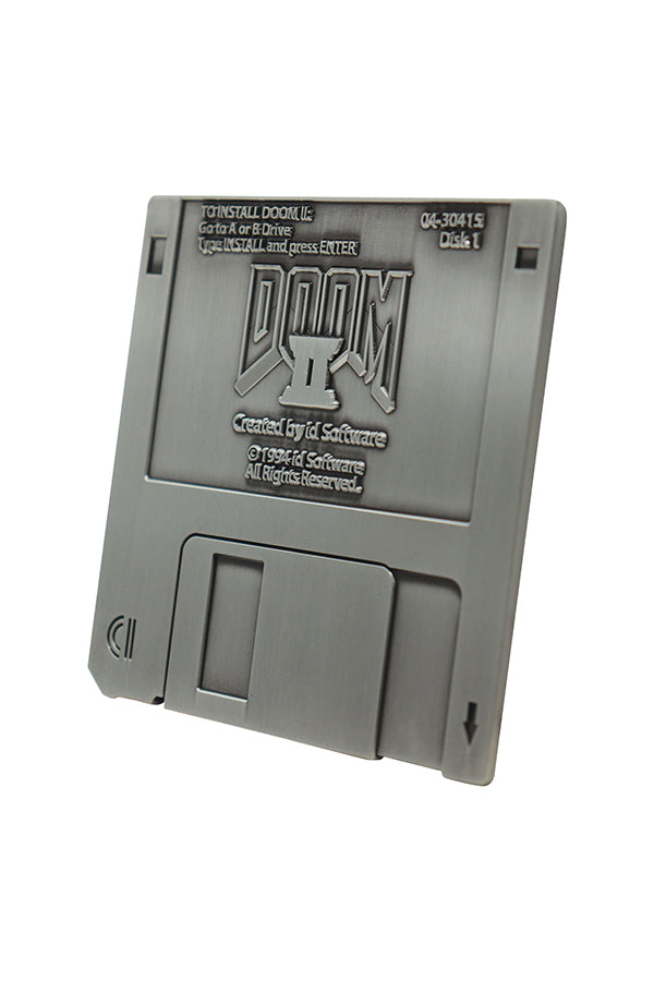 DOOM 2 Commemorative Floppy Disk (Antique Silver Edition)