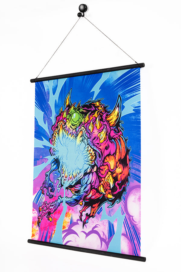 DOOM Eternal Cacodemon Wall Scroll by Beast Wreck