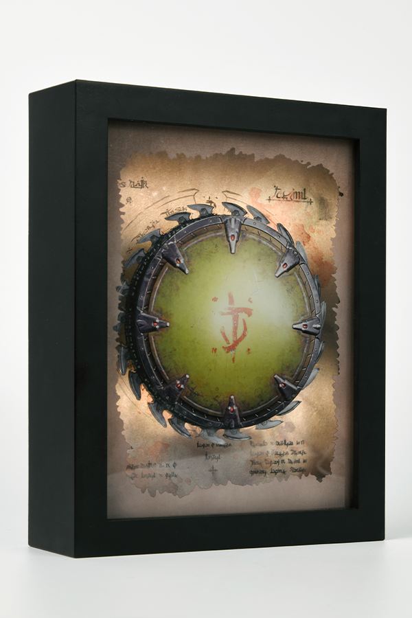 DOOM: The Dark Ages Spinning Shield Saw Shadowbox