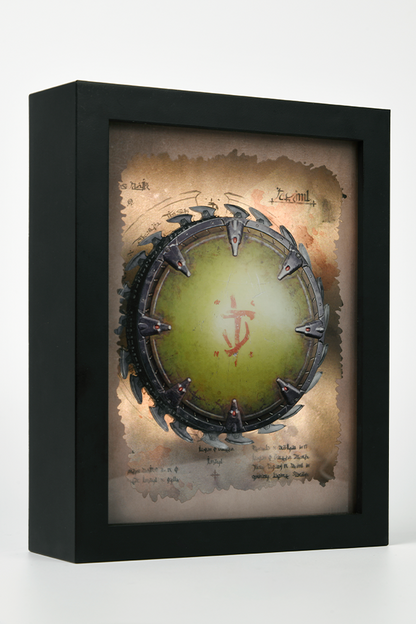 DOOM: The Dark Ages Spinning Shield Saw Shadowbox