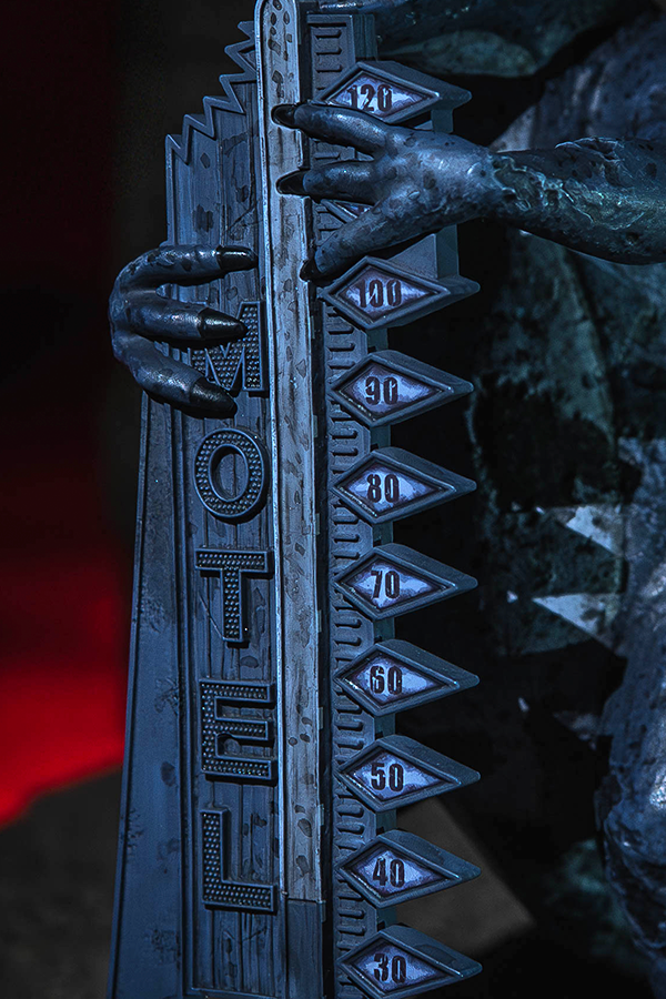 Fallout New Vegas Dinky the T-Rex Statue (Nighttime)