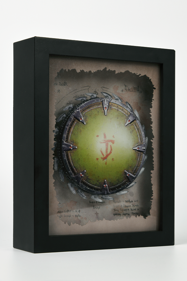 DOOM: The Dark Ages Spinning Shield Saw Shadowbox