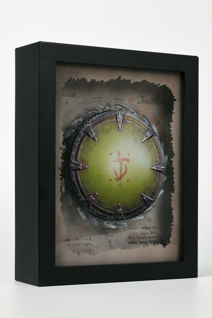 DOOM: The Dark Ages Spinning Shield Saw Shadowbox