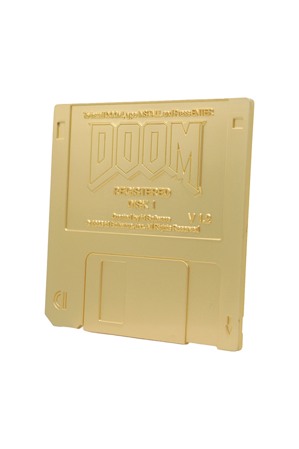 DOOM Floppy Disk Limited Edition Imitation Gold Plated Replica