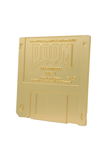 DOOM Floppy Disk Limited Edition Imitation Gold Plated Replica
