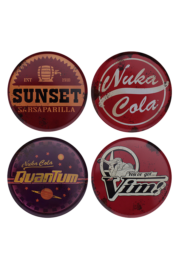 Fallout Set of 4 Metal Coasters