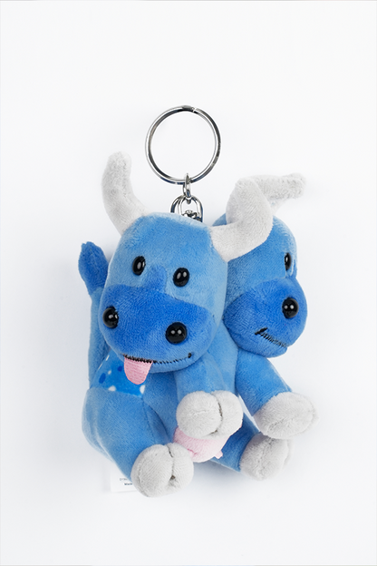 Fallout Blue Brahmin Keychain Companion