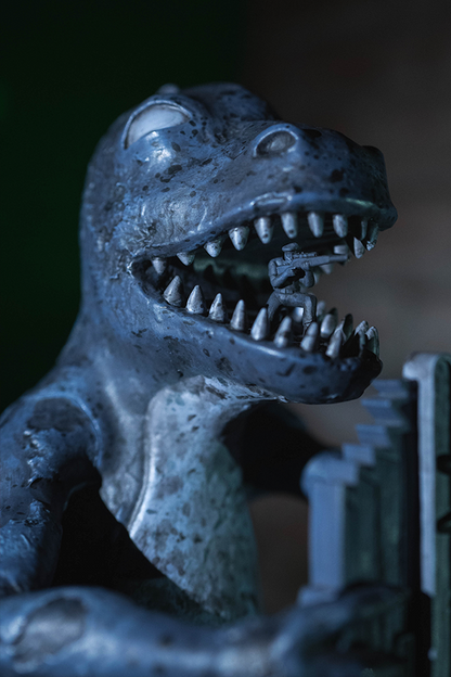 Fallout New Vegas Dinky the T-Rex Statue (Nighttime)