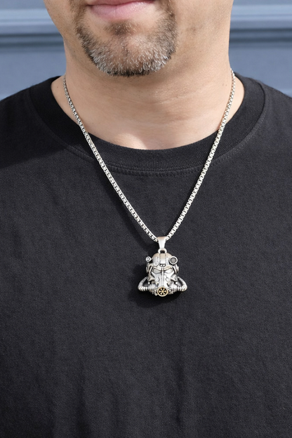 Fallout T-60 Helmet Pendant Necklace