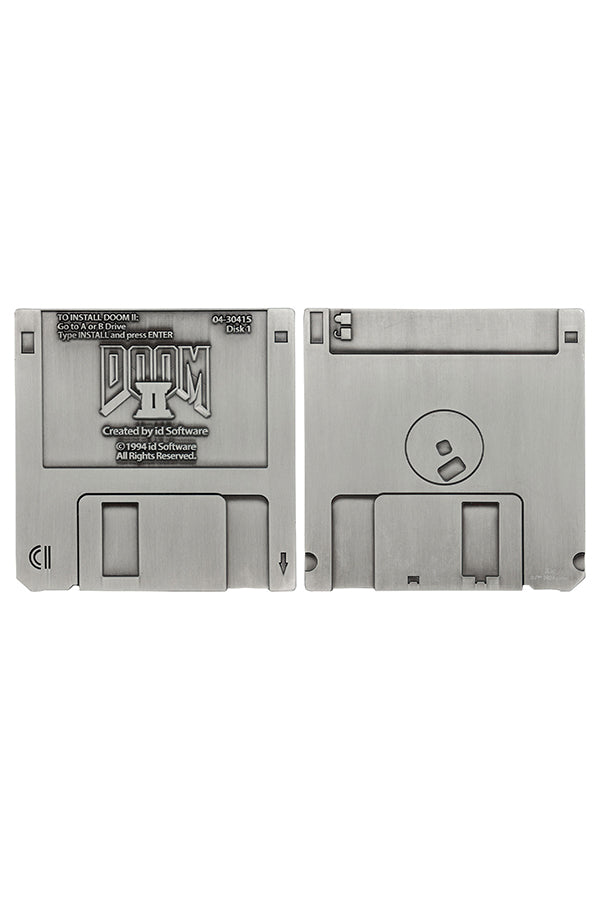 DOOM 2 Commemorative Floppy Disk (Antique Silver Edition)