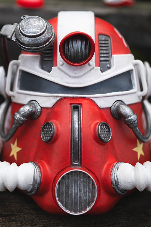 Fallout Nuka-Cola Power Armor Helmet Mini Desktop Statue