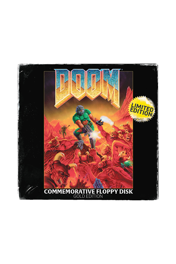 DOOM Floppy Disk Limited Edition Imitation Gold Plated Replica
