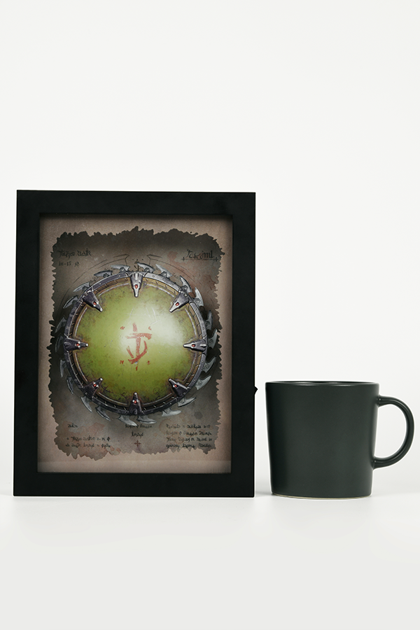 DOOM: The Dark Ages Spinning Shield Saw Shadowbox