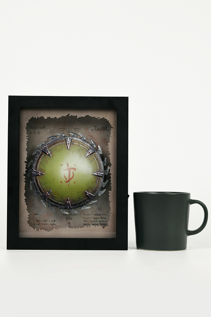 DOOM: The Dark Ages Spinning Shield Saw Shadowbox