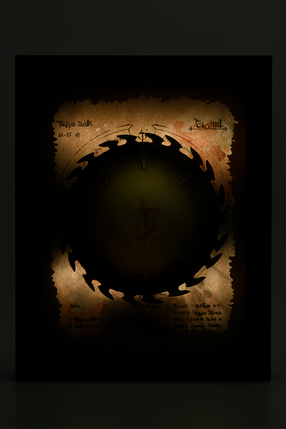 DOOM: The Dark Ages Spinning Shield Saw Shadowbox