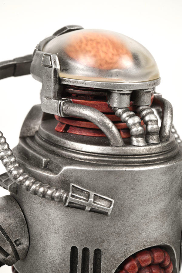 Image: Fallout Robobrain Statue closeup of face view 2