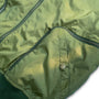 Image: Fallout Brotherhood of Steel Bomber Jacket closeup of front left zipper pocket
