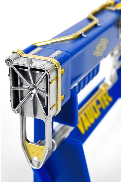 Shallow-focused detail shot of the AER9’s laser emitter.