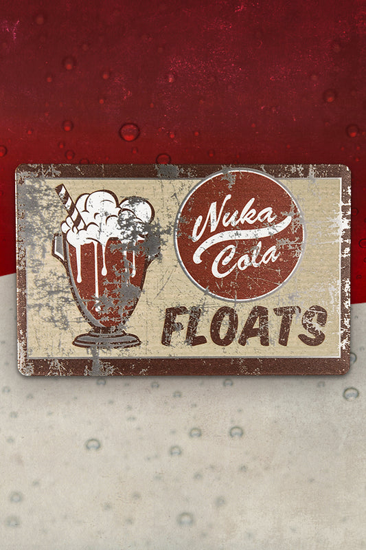 Nuka Cola Floats Metal Sign