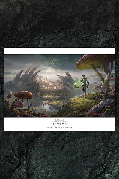 The Elder Scrolls Online Necrom Lithograph