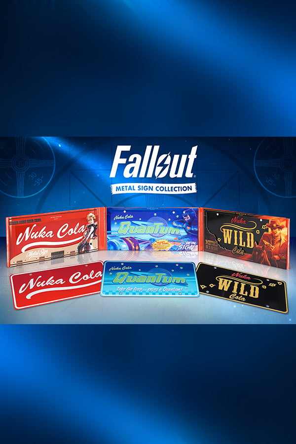 Nuka Cola Metal Sign Collection Triple Pack