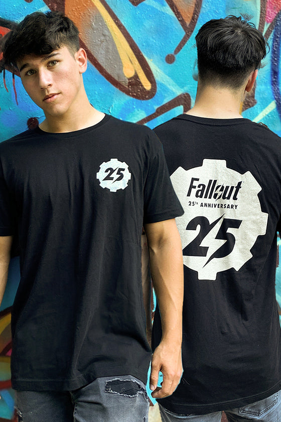 Image: Fallout 25th Anniversary Tee front and back view