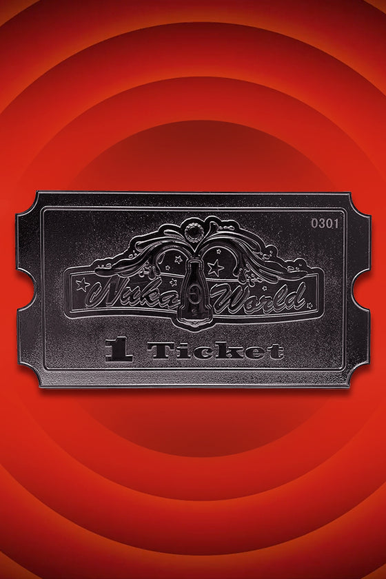 Fallout Nuka World Silver Plated Ticket