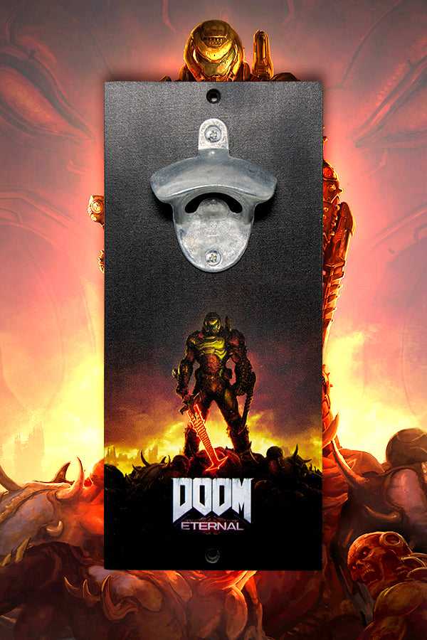 Doom Eternal Key Art Wall Bottle Opener