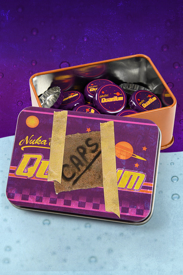 Fallout Bottle Cap Series: Nuka-Cola Quantum with Collectible Tin ...