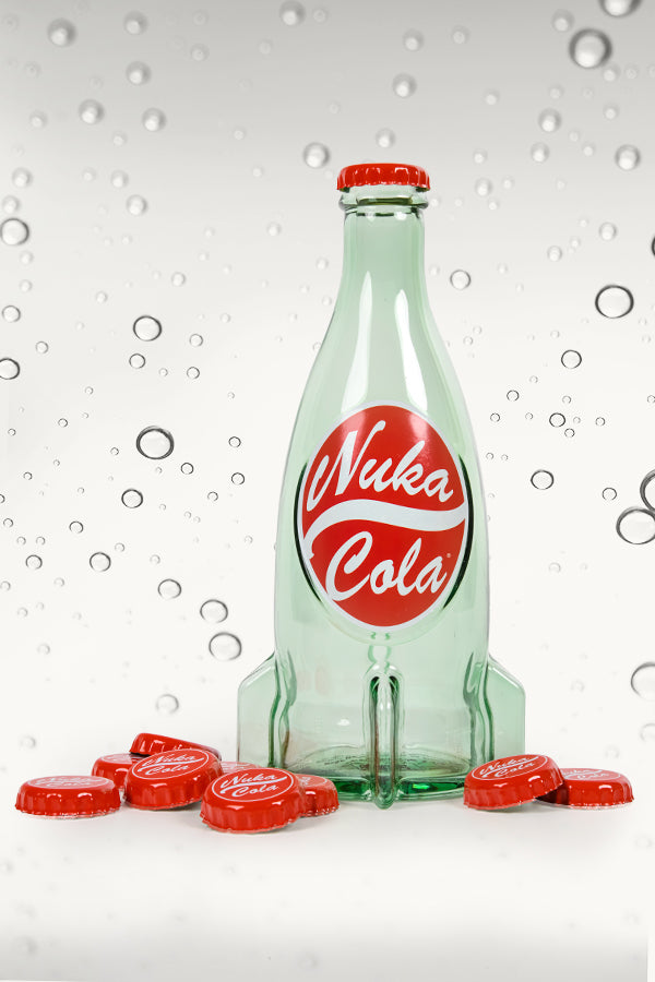 Fallout Nuka-Cola Glass Bottle & Caps