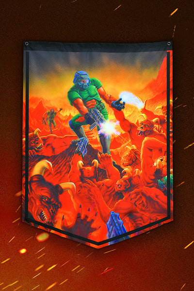 DOOM Retro Banner – Official Bethesda Gear Store