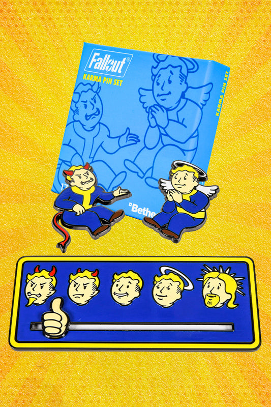 Image: Fallout Good and Bad Karma Pin Set