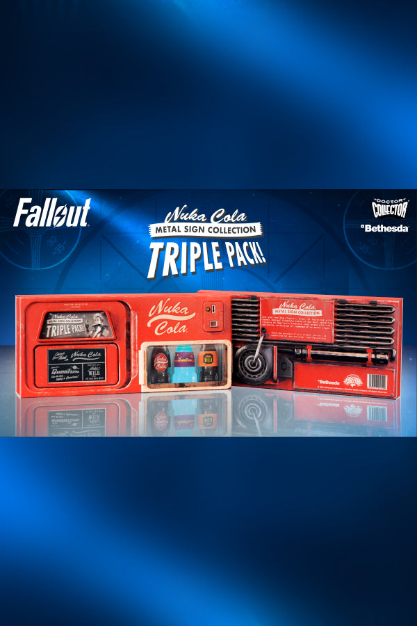 Nuka Cola Metal Sign Collection Triple Pack