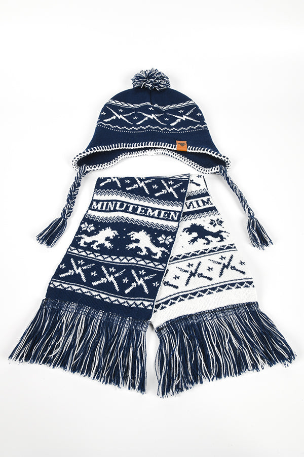 Image: Fallout Minuteman Hat and Scarf front view