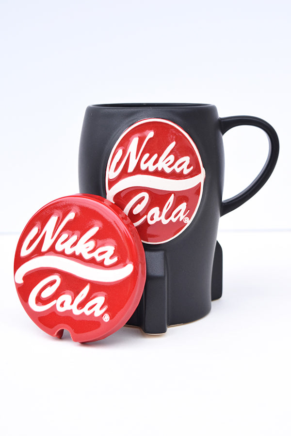 Image: Fallout Nuka-Cola Cap Mug with lid off