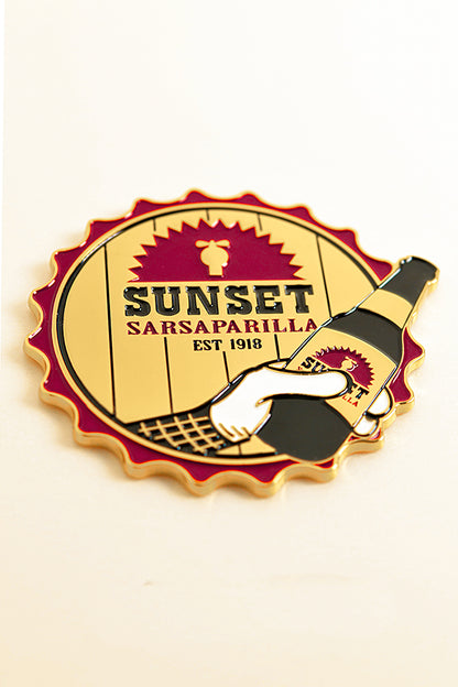 Sunset Sarsaparilla Pin
