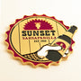 Sunset Sarsaparilla Pin
