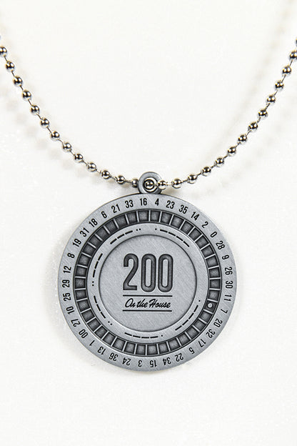 Lucky 38 Dealers Coin Necklace