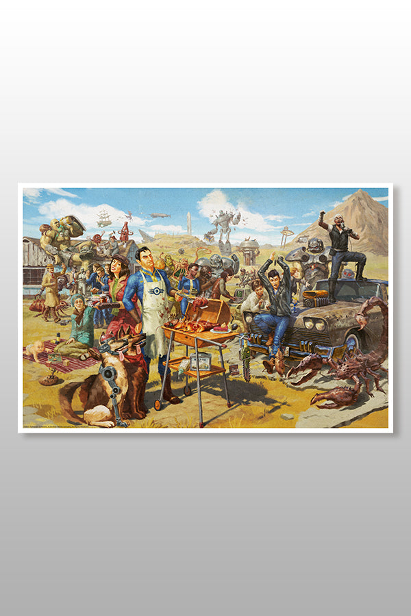 Fallout Greetings From The Wasteland Lithograph - Open Edition