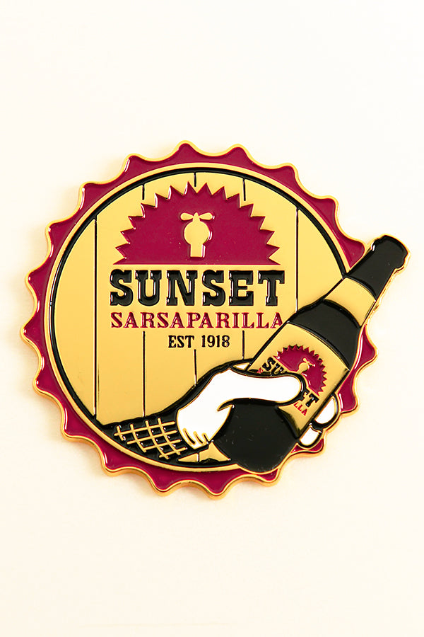 Sunset Sarsaparilla Pin