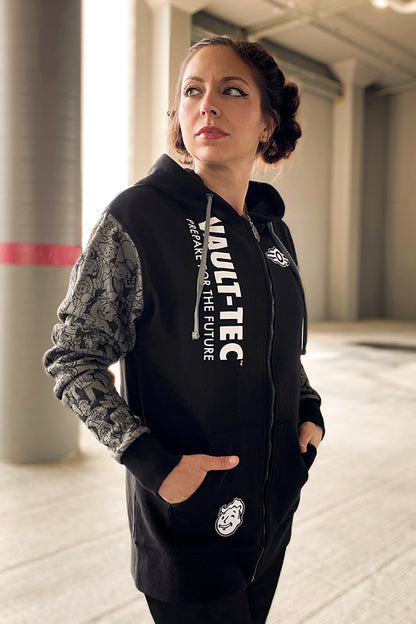 Image: Vault-Tec Hoodie quarter view on female model