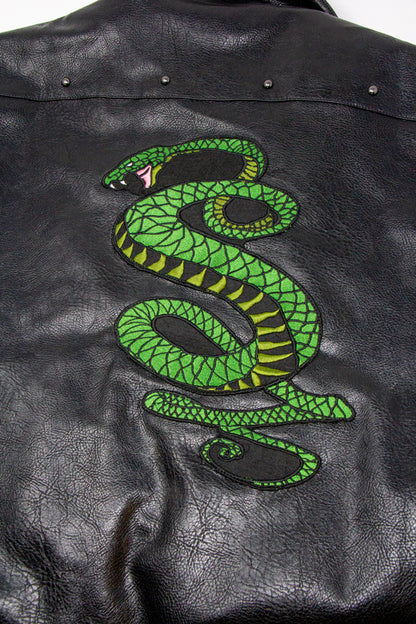 Tunnel Snakes Vegan Leather Jacket