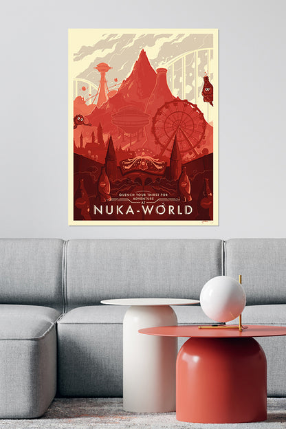 Fallout Welcome to Nuka-World Lithograph