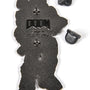 Image: DOOOM Eternal Slayer Enamel Pin back view 2 on white background