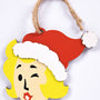 Image: Fallout Vault Girl Wooden Ornament view 2