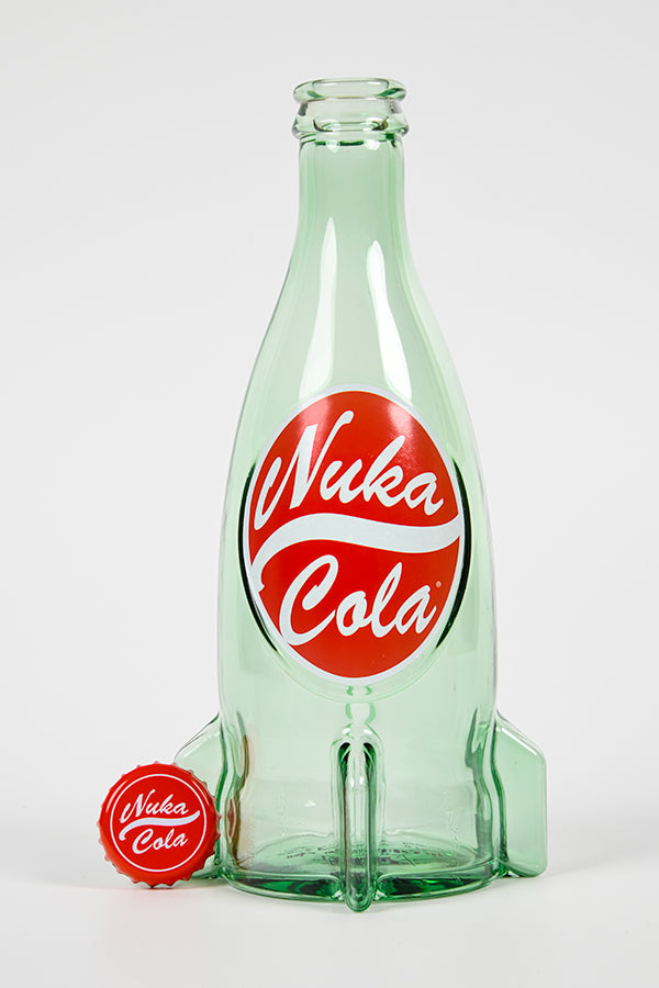 Image: Fallout Nuka Cola Glass Bottle & Cap with cap removed