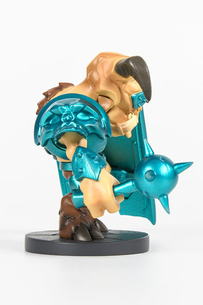Image: DOOM Eternal Gladiator Mini Collectible Figure side view on white background