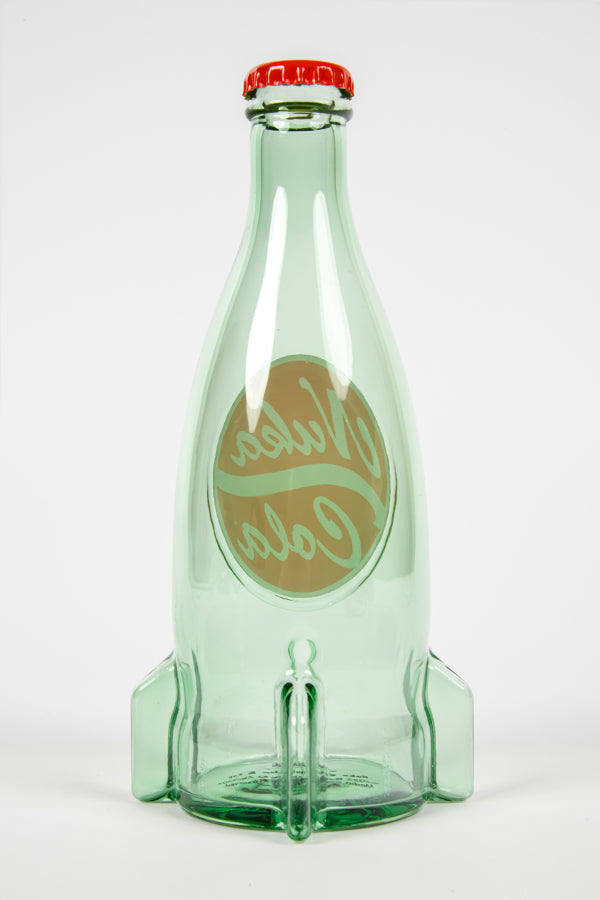Image: Fallout Nuka Cola Glass Bottle & Cap back view