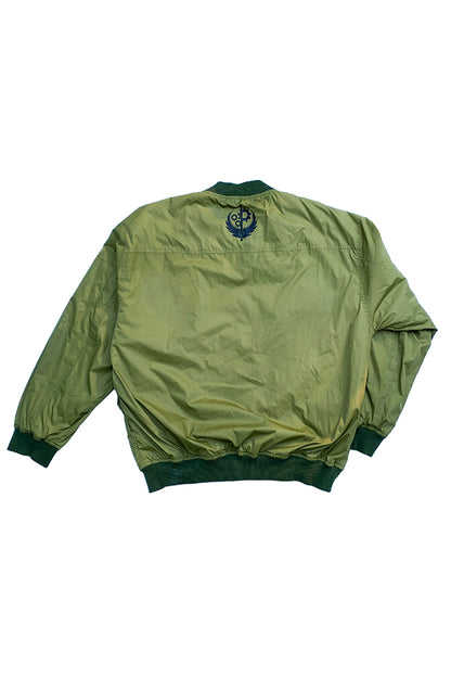 Image: Fallout Brotherhood of Steel Bomber Jacket back view without a model