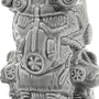Left-facing quarter view of the upper half of the Fallout Power Armor Geeki Tiki.